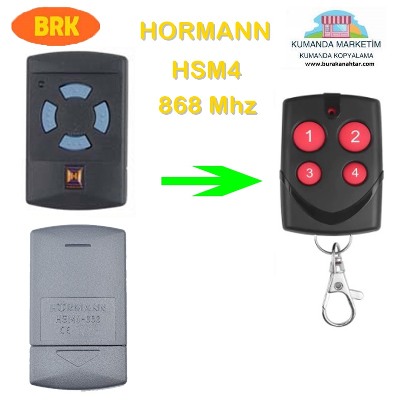 hormann hsm4 868 frekans kumanda kopyalama