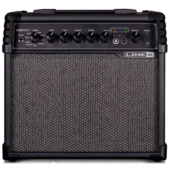 Line 6 Spider V 20 MKII 1x8" 20-watt Modeling Combo Amfi (Siyah)