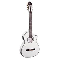 Ortega RCE145WH Thinline Elektro Klasik Gitar (Beyaz)