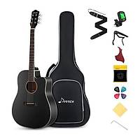 Donner DAG-1CB Cutaway Akustik Gitar Seti (Siyah)
