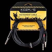 Kozmos KCL-317-3M Stereo TRS 6,35 - 2 x Mono TRS 6,35MM