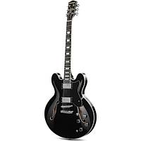 Donner DJP-1000 Semi-Hollow Elektro Gitar (Siyah)