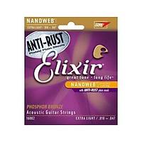 Elixir 16002 Nanoweb Phosphor Bronze Akustik Gitar Teli (10-47)