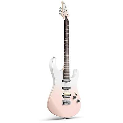 Donner DMT-66 Elektro Gitar (Pink-White Gradient)