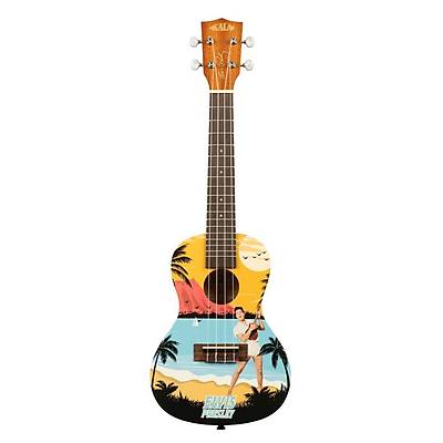 Kala Elvis Blue Hawaii Concert Ukulele E�itim Seti