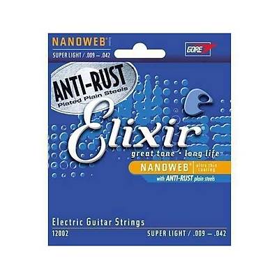 Elixir 12002 Nanoweb Super Light Elektro Gitar Teli (9-42)