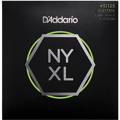 D'addario Bass Nyxl Long 5 Telli Bas Gitar Teli  (45-125)
