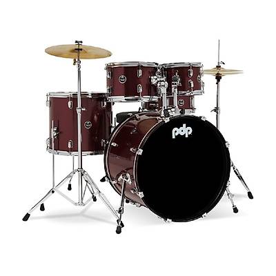 PDP Drums centerstage 22'' 5-Para Akustik Davul Seti (Ruby Red Sparkle)