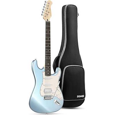 Donner DST-152 Full-Size ST Elektro Gitar Seti (Metalic Blue)