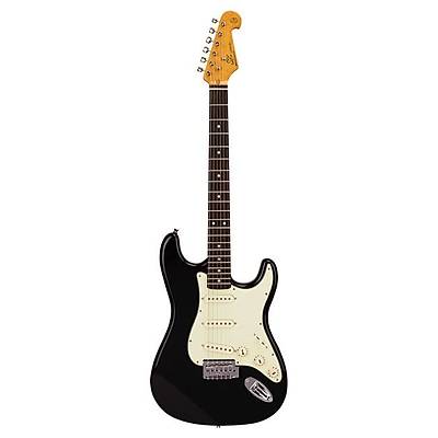 SX Stratocaster Elektro Gitar (Black) / Kılıf