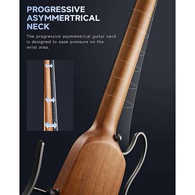 Donner HUSH-X Headless Traveller Elektro Gitar Seti (Natural)