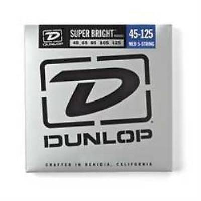 Jim Dunlop DBSBN45125 Super Bright Nickel Wound 5 Telli Bas Gitar Teli (45-125)