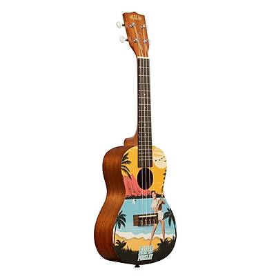 Kala Elvis Blue Hawaii Concert Ukulele E�itim Seti