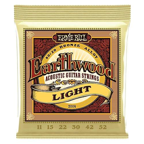 Ernie Ball P02004 Earthwood Light Akustik Gitar Teli + PENA