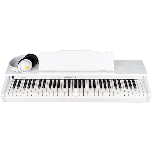 Kozmos KKP-161WH Dijital Çocuk Piyanosu / TABURE+KULAKLIK