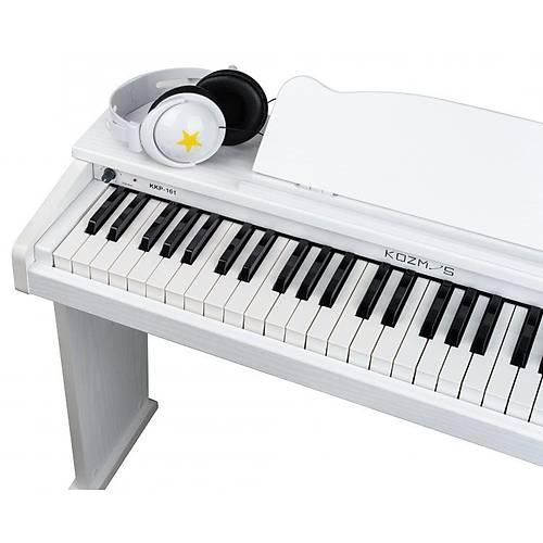 Kozmos KKP-161WH Dijital Çocuk Piyanosu / TABURE+KULAKLIK
