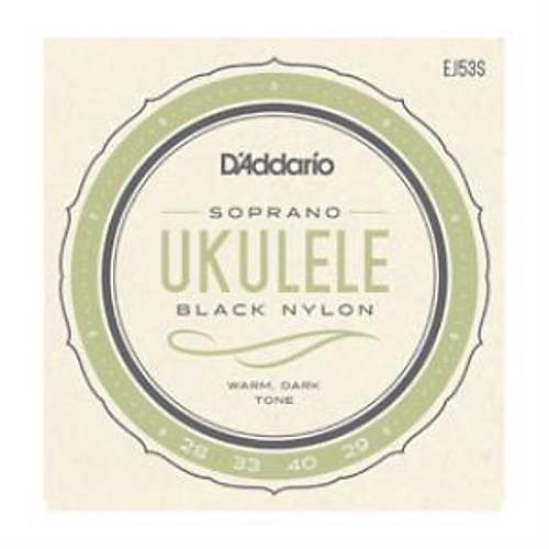 Daaddario EJ53S Siyah Soprano Ukulele Tel Seti