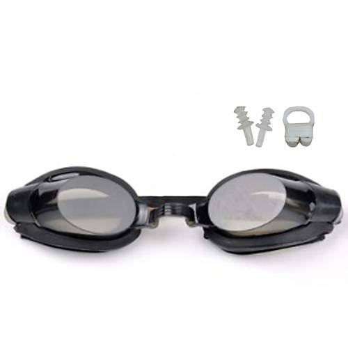 Çocuk Yüzücü Gözlüğü LG09 Kulak Burun Tıkaç Hediyeli Siyah