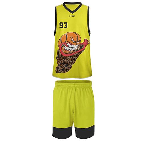 Liggo Blazer Basketbol Forma Şort Takımı Sarı
