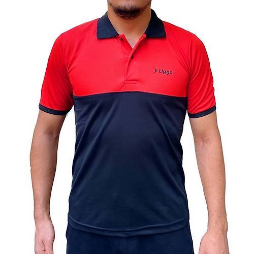 Liggo Antrenman T-Shirt Polo Kırmızı