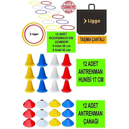 Liggo Antrenman Seti 12li Koordinasyon emberi 12li Antrenman ana 12 Adet 17cm Huni Seti