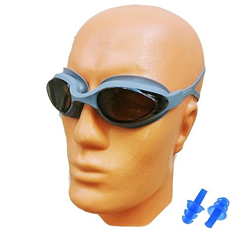 Yüzücü Gözlüğü GS4 Kulak Tıkaç Hediyeli Gri