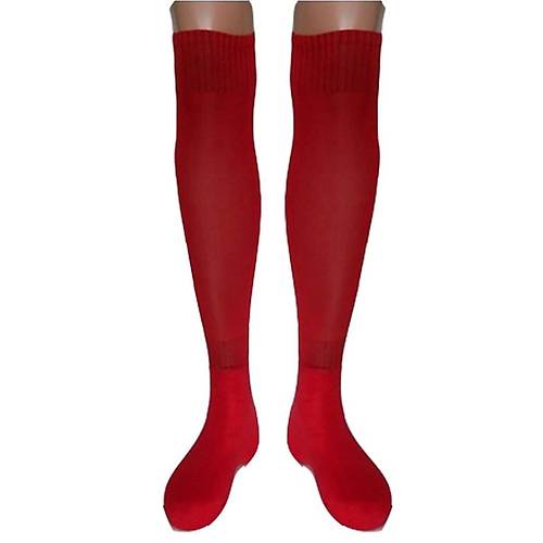 Liggo Uzun Yetişkin Futbol Maç Çorabı Tozluk 40-45 Kırmızı