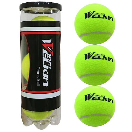 Welkn 3 Adet Vakumlu Tenis Topu Tenis Ma Topu