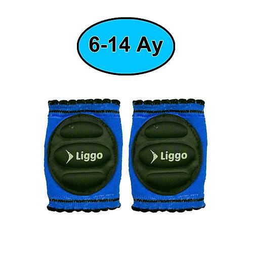 Liggo 6-14 Ay Bebek Emekleme Dizlii Bebek Dizlii ocuk Dizlii Bebek Koruyucu Dizlik Mavi