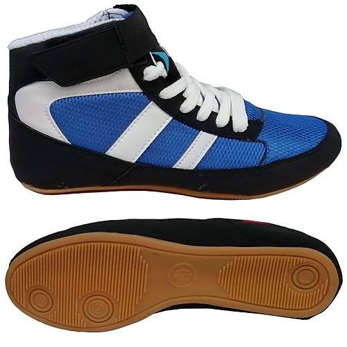 Liggo Wrestle Gre Ayakkabs Boks Ayakkabs Salon Ayakkabs Mavi