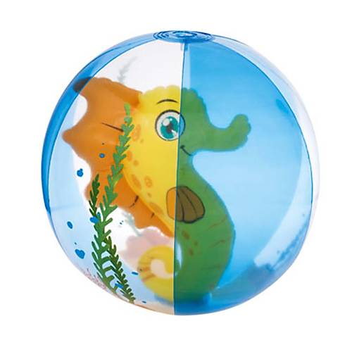 Şişme Deniz Topu 3D Deniz Atı Figürlü 51 cm