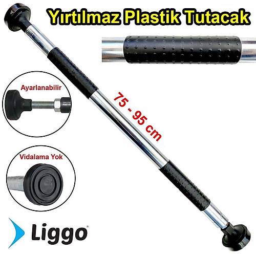 Liggo Koridor Barfiksi Kap Barfiksi 75-95 cm Ayarlanabilir Barfiks Demiri