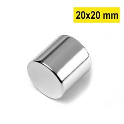 Çap 20mm X Kalınlık 20mm Neodyum Mıknatıs - Dünya Magnet Mıknatıs
