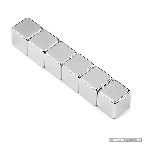 10x10x10 mm, Köşeli Neodyum Mıknatıs, Güçlü Magnet, (Boy:10mm, En:10mm, Kalınlık:10mm)