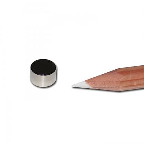 8x4 mm, Yuvarlak Neodyum Mıknatıs, Güçlü Magnet, (Çap: 8 mm, Kalınlık: 4 mm)