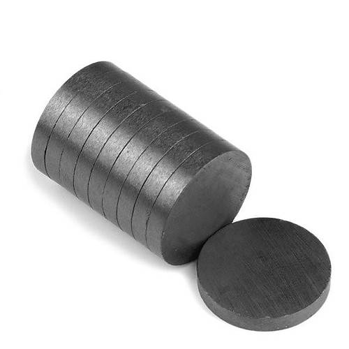 25×3 mm, Yuvarlak Ferrit Mıknatıs, Seramik, Oksit, Kömür Magnet (Çap: 25 mm, Kalınlık: 3 mm)