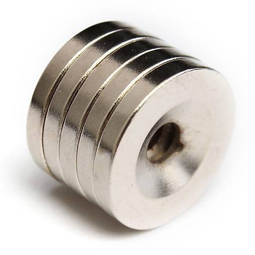 20×5 mm, Yuvarlak, Havşalı, Neodyum Mıknatıs, Güçlü Magnet, (Çap:20mm, Kalınlık:5mm)