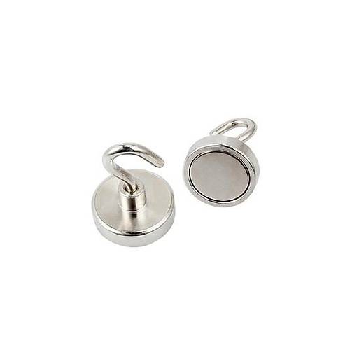 Neodyum, Pot Mıknatıs, 20 mm, Güçlü, Askı Kanca Mıknatıs