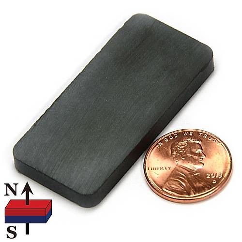 40x20x5 mm, Köşeli Ferrit Mıknatıs, Seramik, Oksit, Kömür Magnet (Boy:40mm, En:20mm, Kalınlık:5mm)