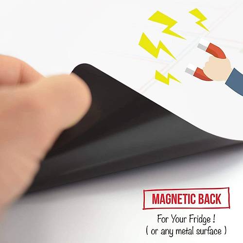 Haftalık Menü, Magnet Planlayıcı, Katlanabilir, Silinebilir, Mıknatıslı Yazı Tahtası Pano + 2 Kalem