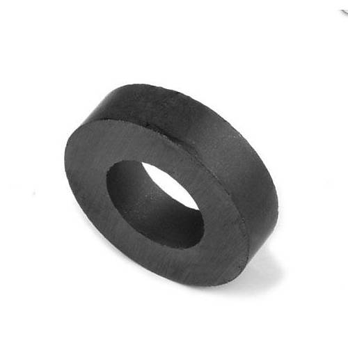 35x18x6 mm, Delikli Ferrit Mıknatıs, Seramik, Oksit, Kömür Magnet (Çap:35mm, Delik:18mm, Kalınlık:6mm)