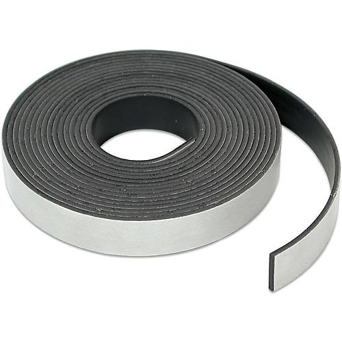 Yapışkanlı, Şerit Mıknatıs, Esnek Magnet, En: 20 mm, Boy: 15 Metre