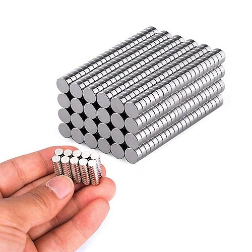 6x1 mm, Yuvarlak Neodyum M�knat�s, G��l� Magnet, (�ap: 6 mm, Kal�nl�k: 1 mm)