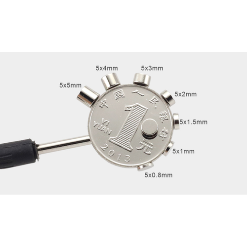 5x4 mm, Yuvarlak Neodyum M�knat�s, G��l� Magnet, (�ap: 5 mm, Kal�nl�k: 4 mm)