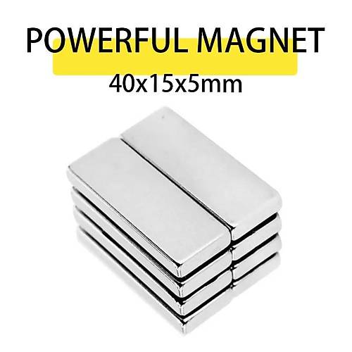 40x15x5 mm, Keli Neodyum Mknats, Gl Magnet, (Boy:40mm, En:15mm, Kalnlk:5mm)