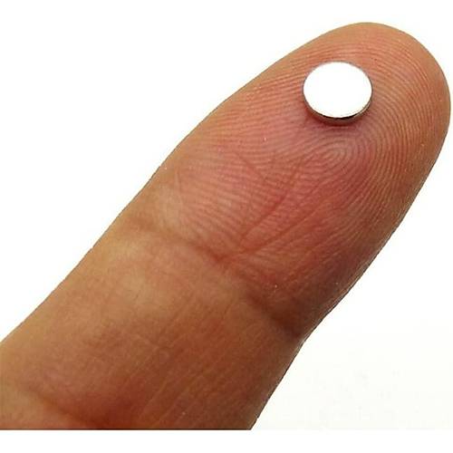 5x1 mm, Yuvarlak Neodyum Mıknatıs, Güçlü Magnet, (Çap: 5 mm, Kalınlık: 1 mm)