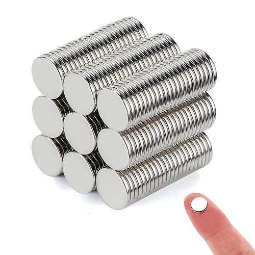8x1,5 mm, Yuvarlak Neodyum M�knat�s, G��l� Magnet, (�ap: 8 mm, Kal�nl�k: 1,5 mm)