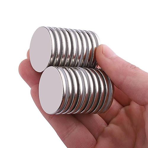 25x3 mm, Yuvarlak Neodyum Mknats, Gl Magnet, (ap: 25 mm, Kalnlk: 3 mm)