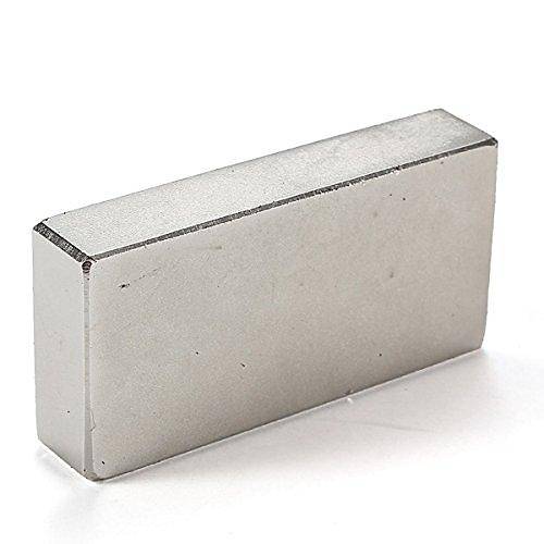 50x20x10 mm, Keli Neodyum Mknats, Gl Magnet, (Boy:50mm, En:20mm, Kalnlk:10mm)