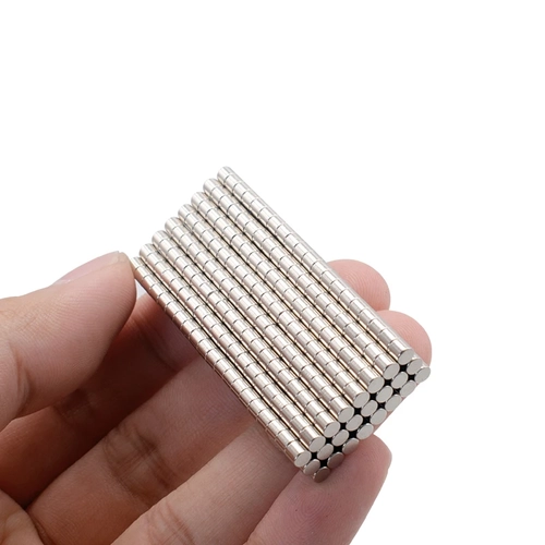 2x3 mm, Yuvarlak Neodyum Mıknatıs, Güçlü Magnet, (Çap: 2 mm, Kalınlık: 3 mm)
